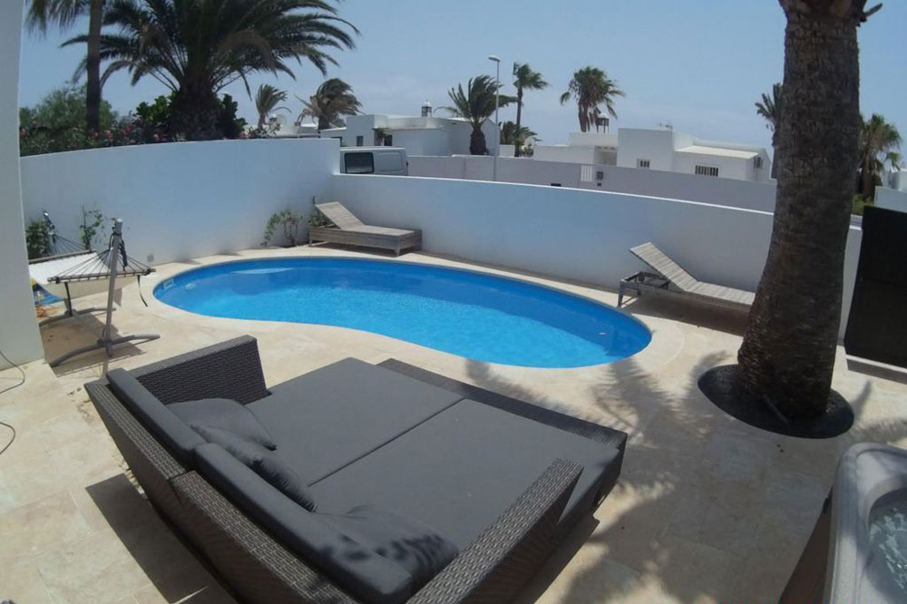 Pool Ferienhaus Lanzarote